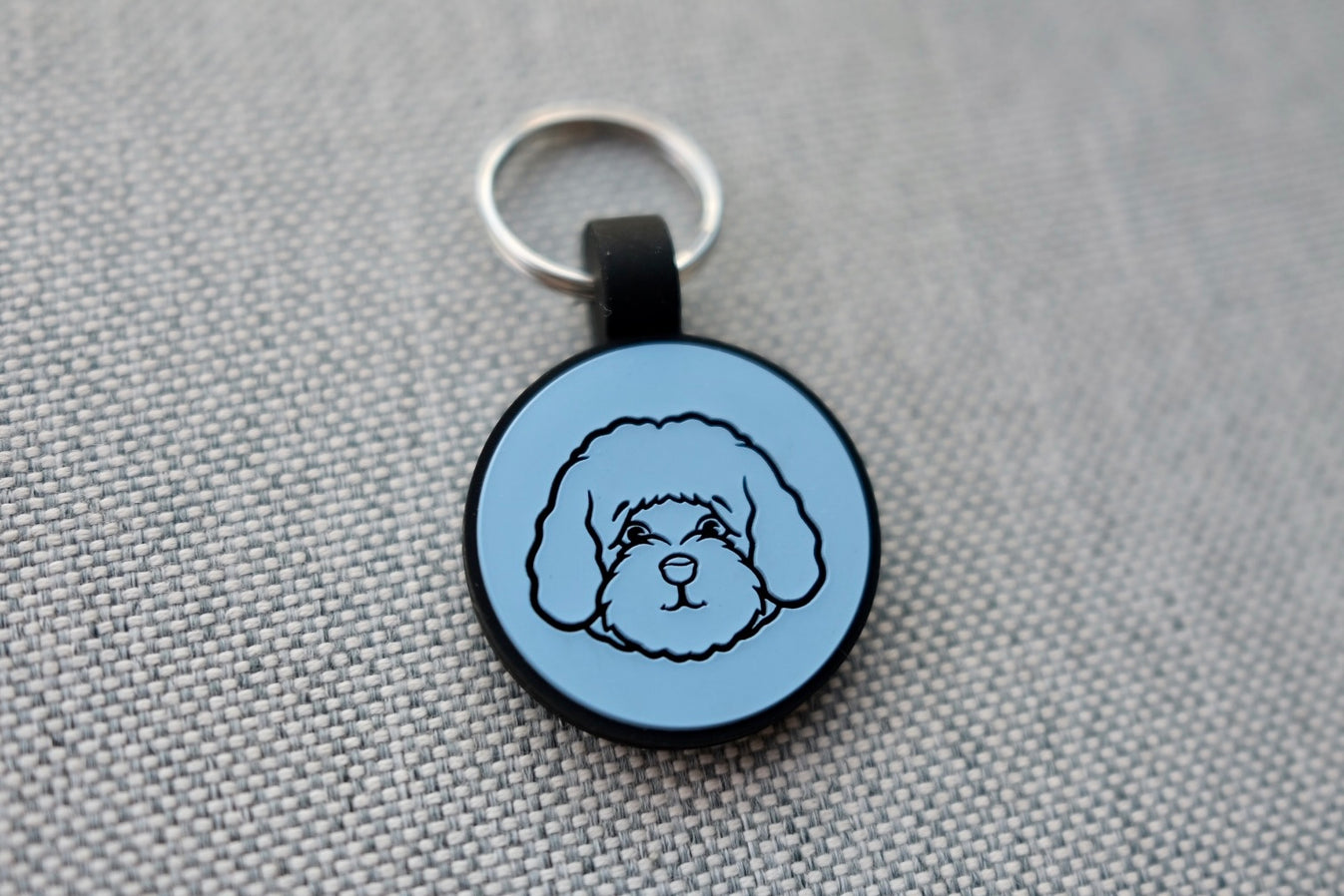 Truffle & Paw Personalised Silicone Circle Dog ID Tag